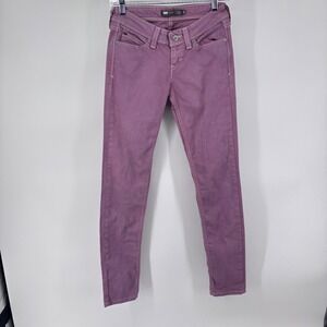 Levis Demi Curve Low Rise Skinny Jeans Size 25x29 Purple Denim‎ Pants